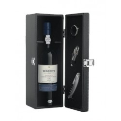 Leather Box with Bottle of Warre's LBV 2000 Port Wine