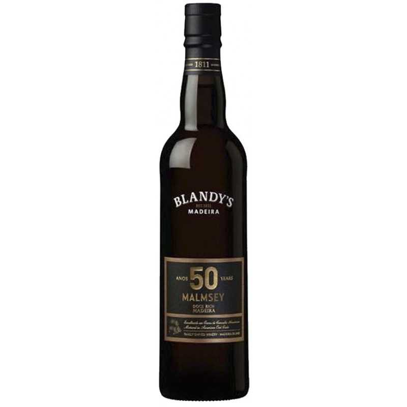 Blandy's 50 Years Malmsey Madeira Wine (500 ml)